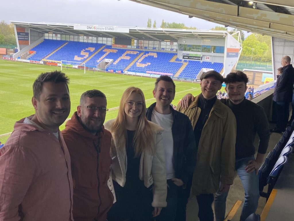 The DMOS People team at the STFC grounds
