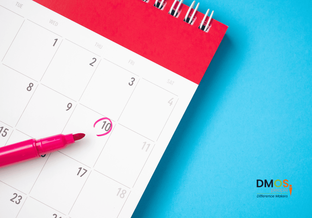 A calendar with a date circled